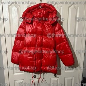 Women’s H&M Premium Selection Oversized Hooded Down Puffer Jacket Sz. S